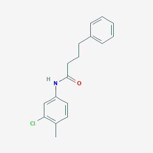 molecular formula C17H18ClNO B311254 N-(3-chloro-4-methylphenyl)-4-phenylbutanamide 