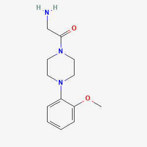 molecular formula C13H19N3O2 B3112540 2-氨基-1-[4-(2-甲氧基苯基)哌嗪-1-基]乙酮 CAS No. 189762-35-4