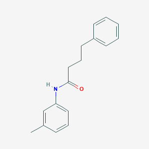 molecular formula C17H19NO B311255 N-(3-methylphenyl)-4-phenylbutanamide 