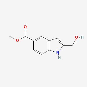 molecular formula C11H11NO3 B3112558 2-(羟甲基)-1H-吲哚-5-羧酸甲酯 CAS No. 190071-26-2