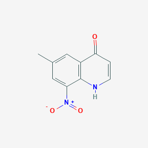 molecular formula C10H8N2O3 B3112559 6-Methyl-8-nitroquinolin-4-ol CAS No. 190139-69-6