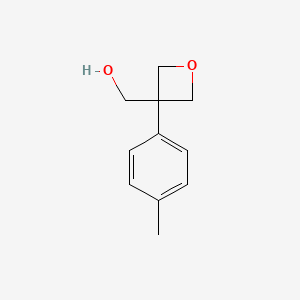 molecular formula C11H14O2 B3112571 [3-(4-Methylphenyl)oxetan-3-yl]methanol CAS No. 1903050-29-2