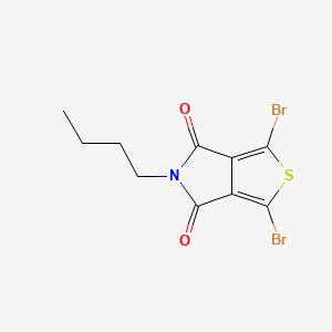 molecular formula C10H9Br2NO2S B3112605 1,3-二溴-5-丁基噻吩并[3,4-c]吡咯-4,6-二酮 CAS No. 190723-14-9