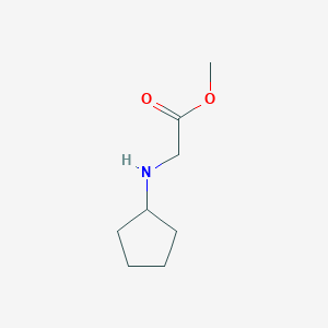 molecular formula C8H15NO2 B3112630 2-(环戊基氨基)乙酸甲酯 CAS No. 190904-15-5