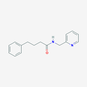 molecular formula C16H18N2O B311264 4-phenyl-N-(pyridin-2-ylmethyl)butanamide 