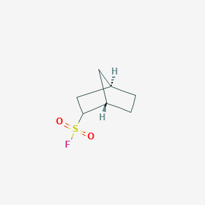 molecular formula C7H11FO2S B3112645 (1S,4R)-双环[2.2.1]庚烷-2-磺酰氟 CAS No. 1909301-40-1
