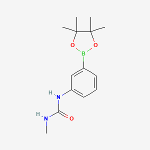molecular formula C14H21BN2O3 B3112666 1-Methyl-3-(3-(4,4,5,5-tetramethyl-1,3,2-dioxaborolan-2-yl)phenyl)urea CAS No. 191171-49-0