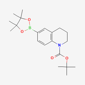 B3112669 tert-Butyl 6-(4,4,5,5-tetramethyl-1,3,2-dioxaborolan-2-yl)-3,4-dihydroquinoline-1(2H)-carboxylate CAS No. 1912446-60-6