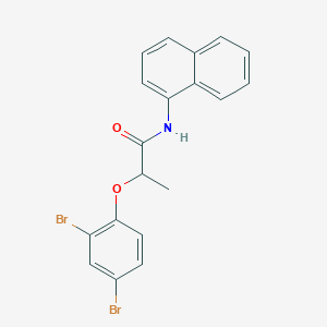 2-(2,4-dibromophenoxy)-N-(1-naphthyl)propanamide