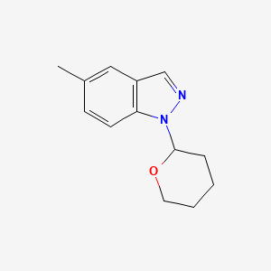 molecular formula C13H16N2O B3112758 5-Methyl-1-(oxan-2-yl)indazole CAS No. 192369-90-7