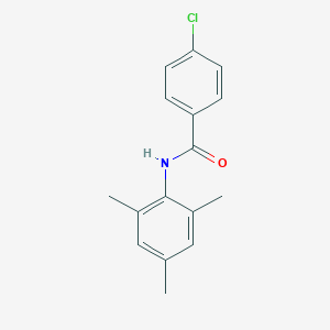 molecular formula C16H16ClNO B311277 4-Chloro-2',4',6'-trimethylbenzanilide 