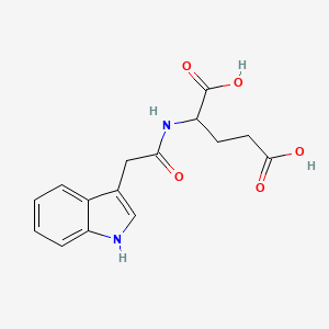 molecular formula C15H16N2O5 B3112772 2-(2-(1H-吲哚-3-基)乙酰氨基)戊二酸 CAS No. 192430-60-7