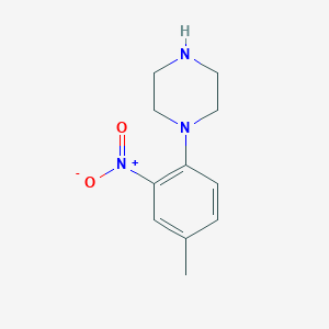 molecular formula C11H15N3O2 B3112775 1-(4-Methyl-2-nitrophenyl)piperazine CAS No. 192441-85-3