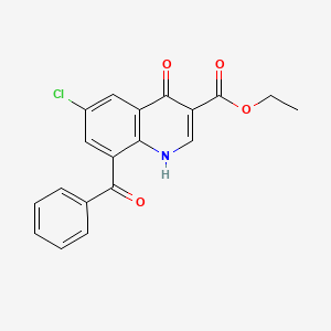 B3112777 Ethyl 8-benzoyl-6-chloro-4-hydroxy-3-quinolinecarboxylate CAS No. 192513-59-0