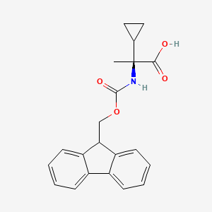 molecular formula C21H21NO4 B3112790 Fmoc-a-cyclopropyl-Ala-OH CAS No. 1926163-87-2