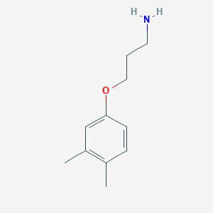 molecular formula C11H17NO B3112792 3-(3,4-二甲基苯氧基)丙胺 CAS No. 192634-79-0