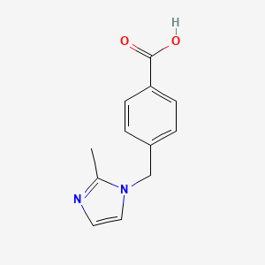 molecular formula C12H12N2O2 B3112799 4-(2-Methyl-imidazol-1-ylmethyl)-benzoic acid CAS No. 192637-18-6