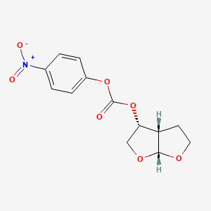 molecular formula C13H13NO7 B3112809 (3r,3As,6ar)-hexahydrofuro[2,3-b]furan-3-yl (4-nitrophenyl) carbonate CAS No. 192725-55-6