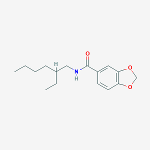 molecular formula C16H23NO3 B311281 N-(2-ethylhexyl)-1,3-benzodioxole-5-carboxamide 