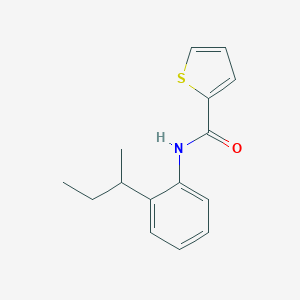 molecular formula C15H17NOS B311282 N-[2-(butan-2-yl)phenyl]thiophene-2-carboxamide 
