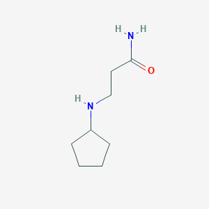 molecular formula C8H16N2O B3112820 3-(Cyclopentylamino)propanamide CAS No. 192811-45-3