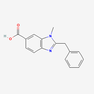 molecular formula C16H14N2O2 B3112830 2-Benzyl-1-methyl-1H-benzimidazole-6-carboxylic acid CAS No. 193013-53-5