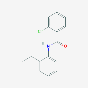 molecular formula C15H14ClNO B311284 2-chloro-N-(2-ethylphenyl)benzamide 