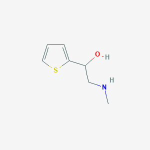 molecular formula C7H11NOS B3112854 N-methyl-1-(2-thienyl)-2-aminoethanol CAS No. 19313-32-7