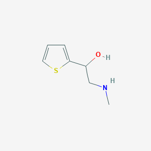 molecular formula C7H11NOS B3112854 2-(methylamino)-1-(thiophen-2-yl)ethan-1-ol CAS No. 19313-32-7