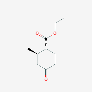 molecular formula C10H16O3 B3112891 （1R,2R）-2-甲基-4-氧代环己烷-1-羧酸乙酯 CAS No. 1932027-43-4
