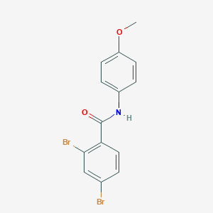 molecular formula C14H11Br2NO2 B311290 2,4-dibromo-N-(4-methoxyphenyl)benzamide 