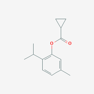 molecular formula C14H18O2 B311292 2-Isopropyl-5-methylphenyl cyclopropanecarboxylate 