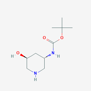 molecular formula C10H20N2O3 B3112920 tert-Butyl ((3S,5S)-5-hydroxypiperidin-3-yl)carbamate CAS No. 1932116-79-4