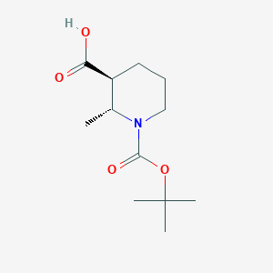 molecular formula C12H21NO4 B3112935 2R,3S-1-Boc-2-methyl-piperidine-3-carboxylic acid CAS No. 1932193-81-1