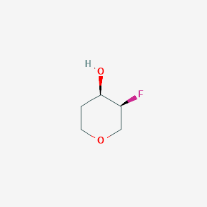 molecular formula C5H9FO2 B3112956 (3s,4r)-3-Fluorooxan-4-ol CAS No. 1932230-57-3