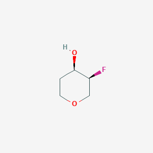 molecular formula C5H9FO2 B3112956 (3s,4r)-3-氟代噁烷-4-醇 CAS No. 1932230-57-3