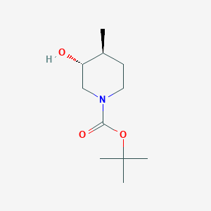 molecular formula C11H21NO3 B3112976 tert-butyl (3R,4S)-rel-3-hydroxy-4-methylpiperidine-1-carboxylate CAS No. 1932302-38-9