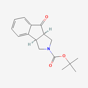 molecular formula C16H19NO3 B3112994 Cis-Tert-Butyl8-Oxo-3,3A,8,8A-Tetrahydroindeno[2,1-C]Pyrrole-2(1H)-Carboxylate CAS No. 1932366-14-7