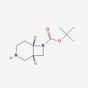molecular formula C11H20N2O2 B3112997 (1S,6S)-7-Boc-3,7-二氮杂双环[4.2.0]辛烷 CAS No. 1932385-64-2