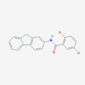 molecular formula C20H13Br2NO B311300 2,5-dibromo-N-(9H-fluoren-2-yl)benzamide 