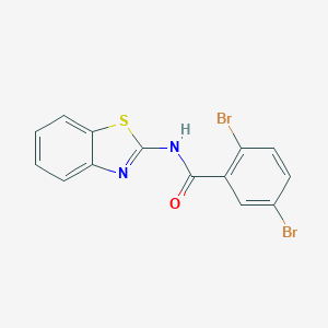molecular formula C14H8Br2N2OS B311302 N-(1,3-benzothiazol-2-yl)-2,5-dibromobenzamide 