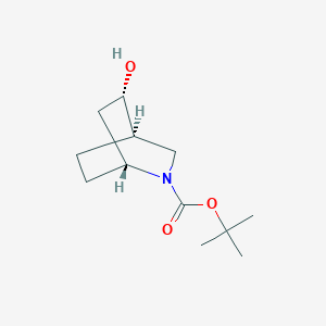 molecular formula C12H21NO3 B3113059 tert-butyl (1R,4R,5S)-5-hydroxy-2-azabicyclo[2.2.2]octane-2-carboxylate CAS No. 1932777-22-4