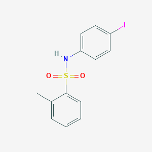 molecular formula C13H12INO2S B311306 N-(4-iodophenyl)-2-methylbenzenesulfonamide 