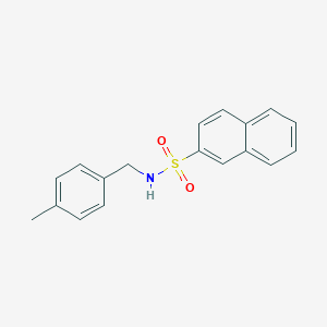 molecular formula C18H17NO2S B311308 N-(4-methylbenzyl)-2-naphthalenesulfonamide 