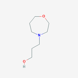 molecular formula C8H17NO2 B3113087 3-[1,4]Oxazepan-4-yl-propan-1-ol CAS No. 19344-57-1
