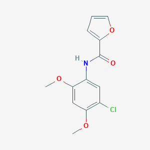 molecular formula C13H12ClNO4 B311310 N-(5-chloro-2,4-dimethoxyphenyl)-2-furamide 