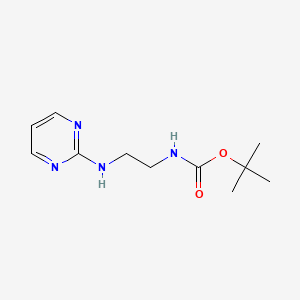 molecular formula C11H18N4O2 B3113103 tert-Butyl (2-(pyrimidin-2-ylamino)ethyl)carbamate CAS No. 193473-64-2
