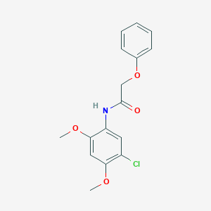 molecular formula C16H16ClNO4 B311311 N-(5-chloro-2,4-dimethoxyphenyl)-2-phenoxyacetamide 