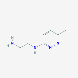 molecular formula C7H12N4 B3113111 N-(2-Aminoethyl)-N-(6-methylpyridazin-3-YL)amine CAS No. 193473-66-4