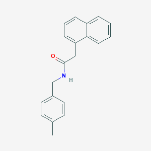 molecular formula C20H19NO B311313 N-(4-methylbenzyl)-2-(1-naphthyl)acetamide 